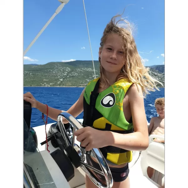  Prsluk za plivanje SPINERA Youth Neopren 50N ZELENO/ŽUTO 