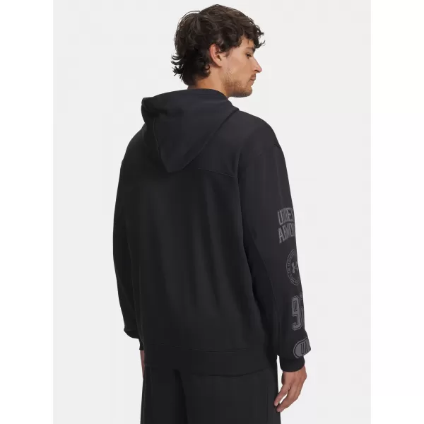  Muški sweatshirt UNDER ARMOUR UA RIVAL LW GRAPHIC FZ 6014687-001 CRNA 