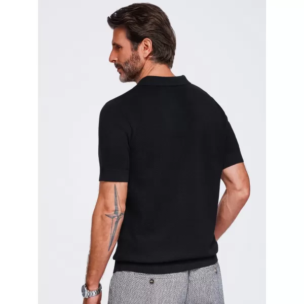  Muška polo majica OMBRE OM-POSS-0178 CRNA 