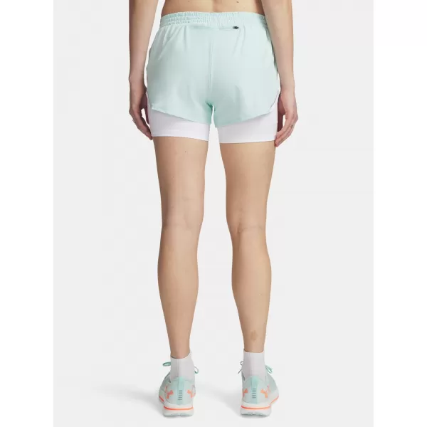  Ženske kratke hlače UNDER ARMOUR UA VELOCITI PRO 4IN 2N1 SHORT 6009610-703 ZELENA 