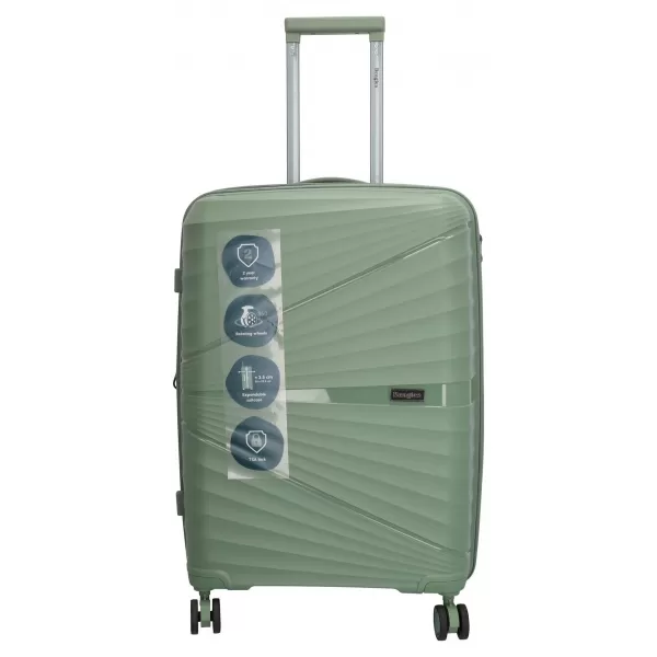  Kofer od školjke BEAGLES TRAVEL M 25138 PRIRODNO ZELENA 