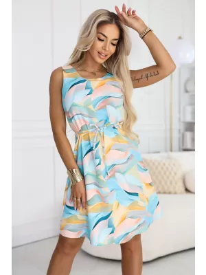 Haljina NUMOCO 296-15 PLAVA S LIMUNOM