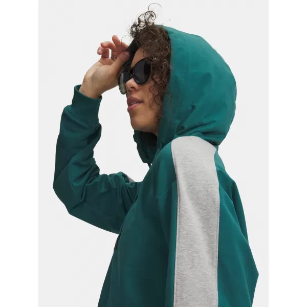  Ženski sweatshirt UNDER ARMOUR SPORT TERRY TREND HOODIE 6009705-338 ZELENA 