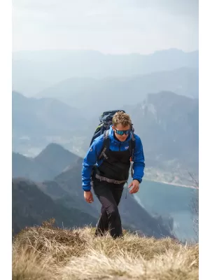 Muška vodootporna softshell jakna NORDBLANC EXPEDITIOUS NBSSM8323 PLAVA