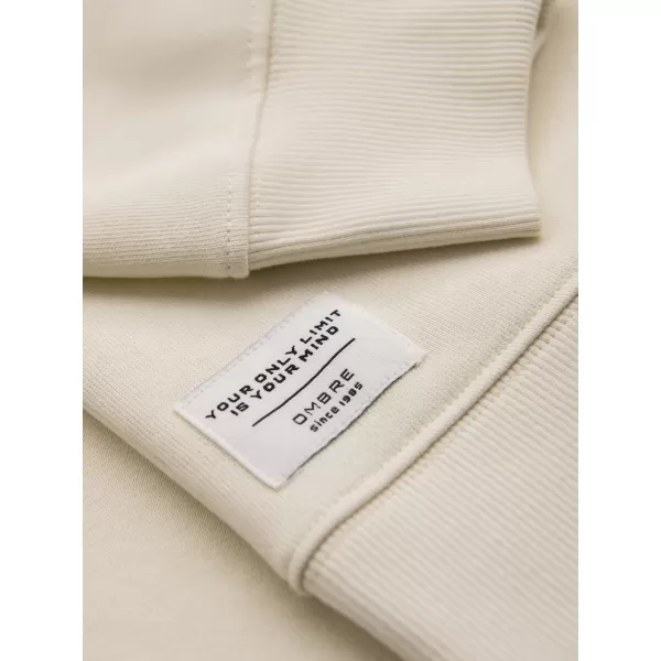  Muški sweatshirt OMBRE OM-SSBN-0271 KREMA 