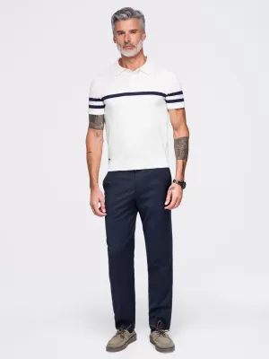 Muška polo majica OMBRE OM-POSS-0177 BIJELA