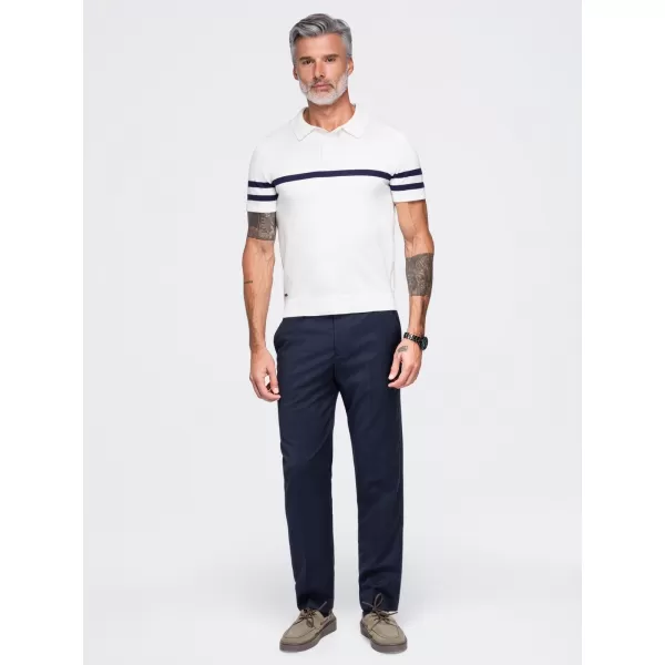  Muška polo majica OMBRE OM-POSS-0177 BIJELA 