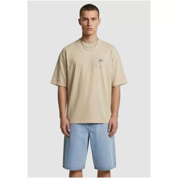  Muška majica kratkih rukava URBAN CLASSICS TB8756 BIJELO/PIJESAK 