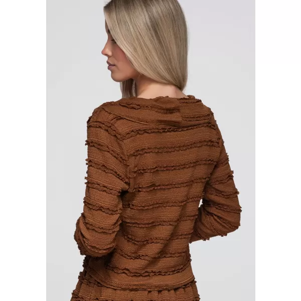  Ženska bluza OMBRE OW-TS-E0067 SVIJETLOSMEĐA 