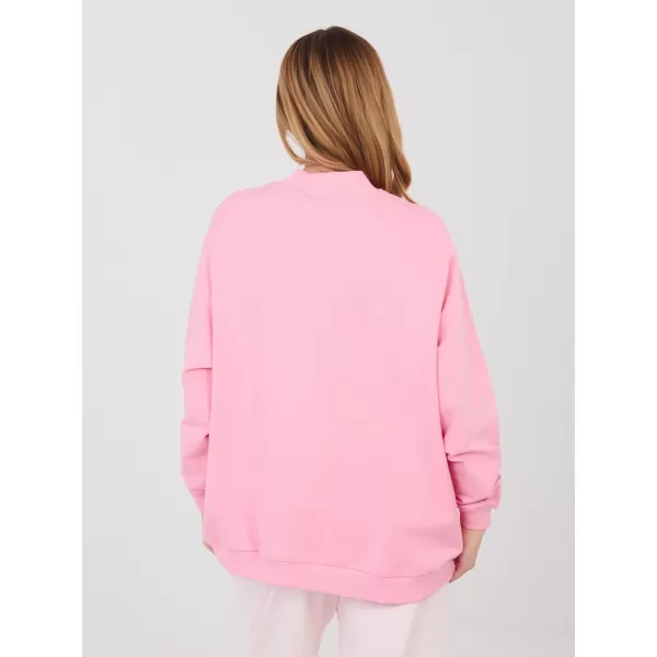  Ženski sweatshirt BASIC FEEL GOOD RV-BL-5185.93P RUŽIČASTA 