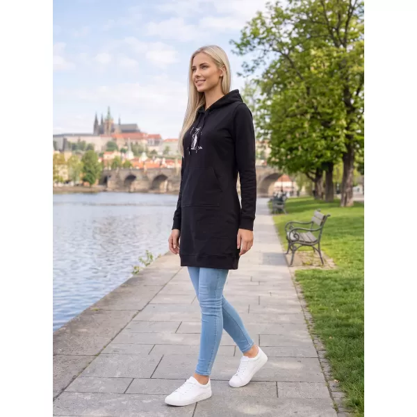  Ženska produžena majica ALTISPORT ALW091419 CRNO RUŽIČASTA 