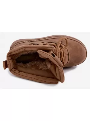 Ženski snjegovići BIG STAR SHOES UU274190 SMEĐA/BEŽ