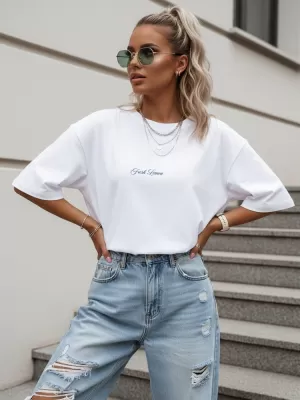 Ženska majica kratkih rukava DSTREET NX9501RY-WH-O BIJELA