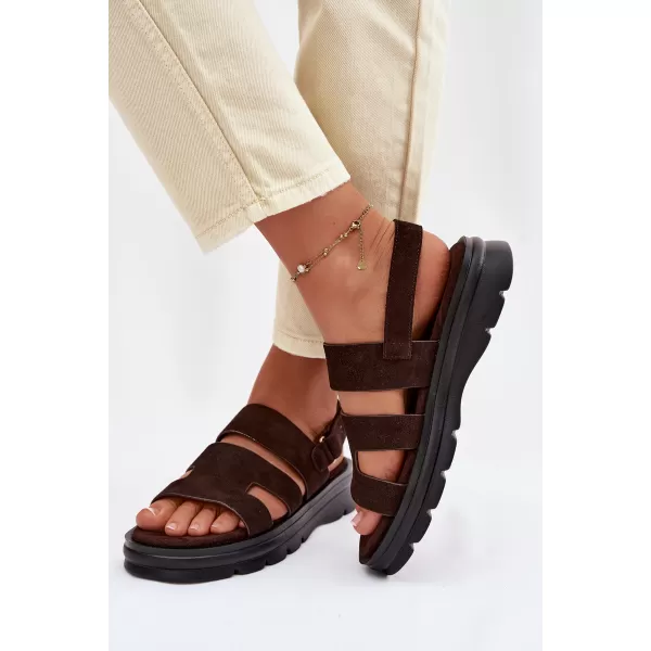  Ženske sandale BIG STAR SHOES TT274483 SMEĐA/BEŽ 