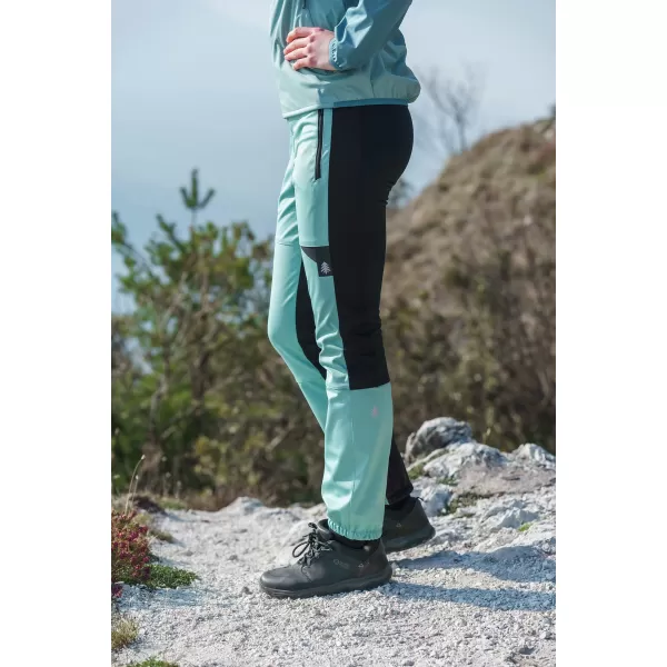  Ženske vodootporne hlače za više sportova NORDBLANC ELISA NBSPL8326 ZELENA 