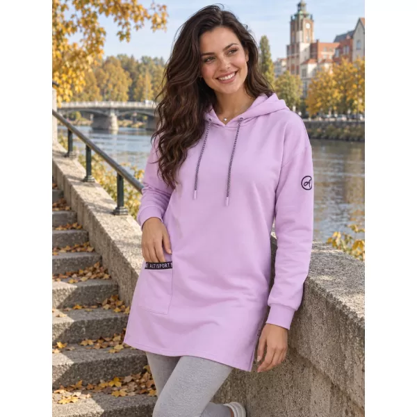  Ženski sweatshirt ALTISPORT IVIE LJUBIČICA 