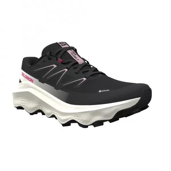  Ženske cipele SALOMON ULTRA FLOW 2 GORE-TEX L49299500 CRNA/ZORNO RUŽIČASTA/LEDENA OD VANILIJE 
