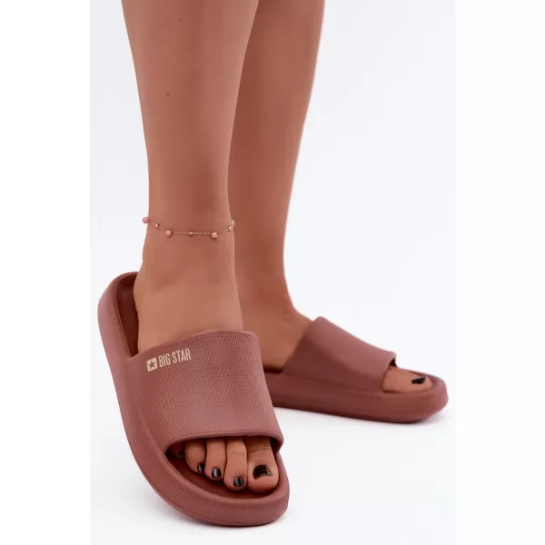  Ženske papuče BIG STAR SHOES UU274088 NIJANSE CRVENE 