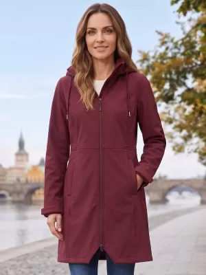 Ženski topli softshell kaput ALPINE PRO IBORA 2 RODODENDRON
