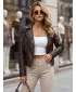 Ženska jakna DSTREET TY5710 SMEĐA