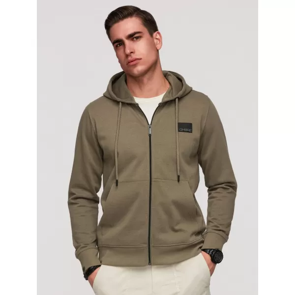  Muški sweatshirt OMBRE OM-SSZP-0256 MASLINA 