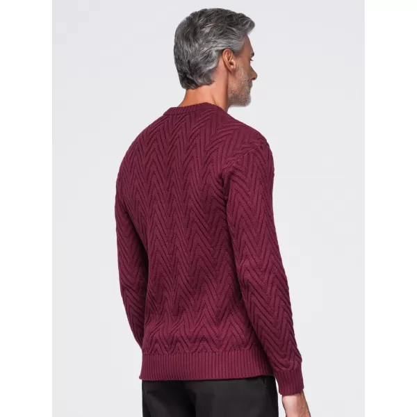  Muški pulover OMBRE OM-SWSW-0190 TAMNOCRVENA 