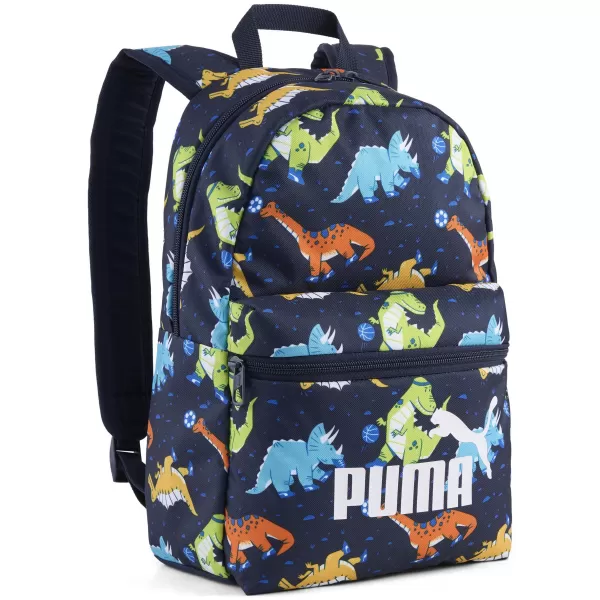  Ruksak PUMA PHASE AOP SMALL BACKPACK 09132414 MORNARSKO PLAVA PUMA/SPORTSKI DINO AOP 