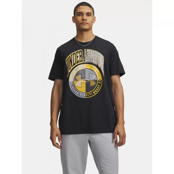  Muška majica kratkih rukava UNDER ARMOUR M VARSITY CREST SS 6009249-001 CRNA 