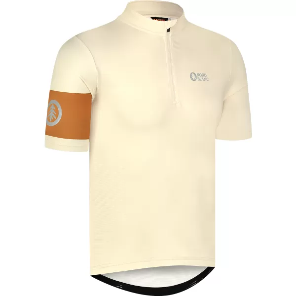 Muški biciklistički dres NORDBLANC CAMEL NBSMF8079 BEŽ 