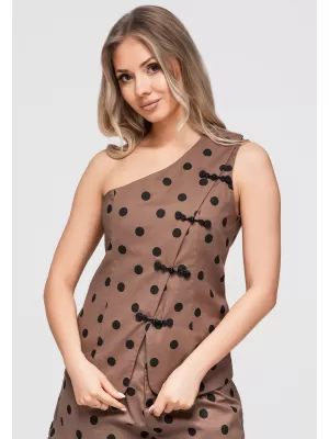Ženska bluza OMBRE OW-TS-E0061 SMEĐA