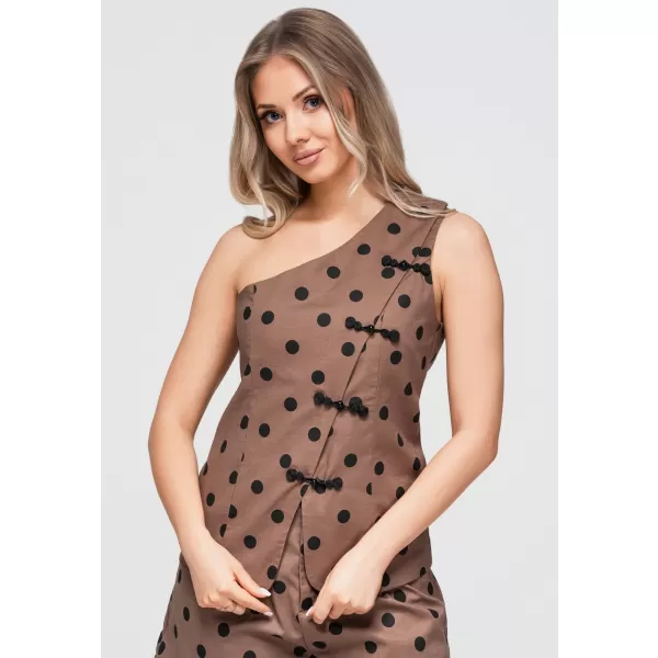  Ženska bluza OMBRE OW-TS-E0061 SMEĐA 