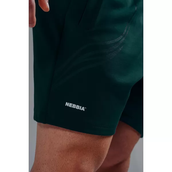  Prevelike kratke hlače za trening NEBBIA PRIMAL 876 TAMNO ZELENA 