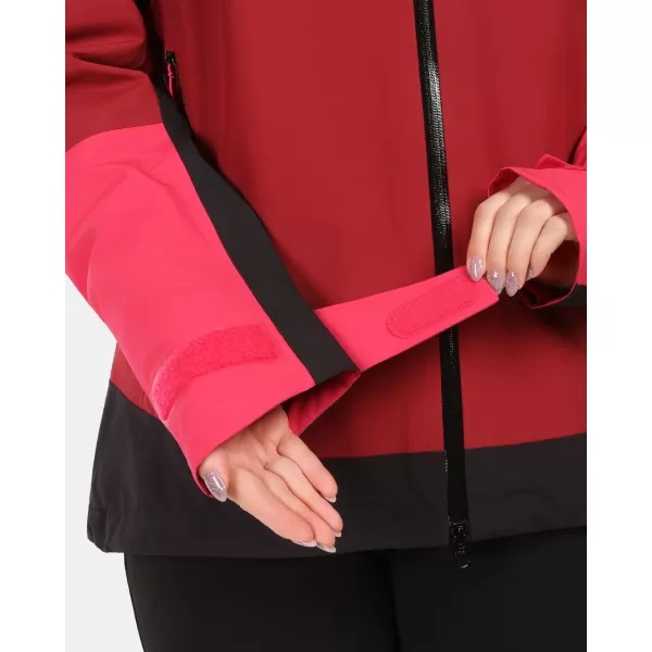  Ženska hardshell jakna KILPI MAMBA-W 1L0101KI TAMNOCRVENA 