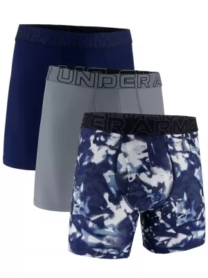 Muške bokserice UNDER ARMOUR UA PERFORMANCE TECH - SOLID 6 -3PK 1383879-408 PLAVA
