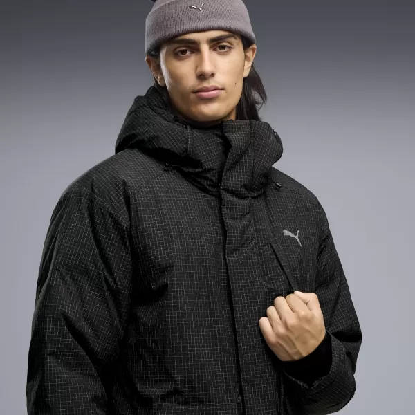  Muški kaput PUMA PROTECTIVE HOODED DOWN PARKA M 69456301 PUMA CRNA 