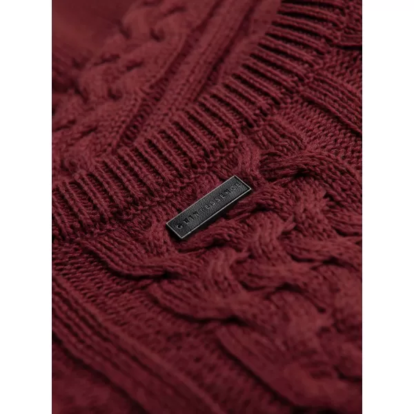  Muški pulover OMBRE OM-SWSW-0191 TAMNOCRVENA 
