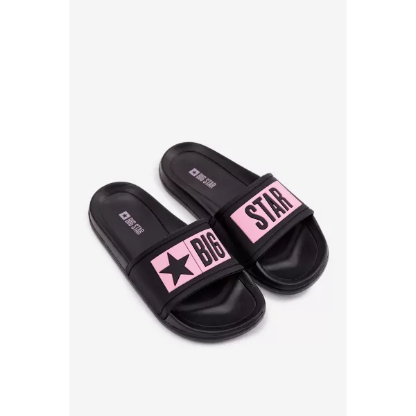  Dječje papuče BIG STAR SHOES TT374A004 CRNO/RUŽIČASTO 