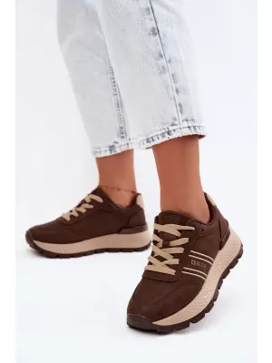 Ženske tenisice BIG STAR SHOES UU274040 SMEĐA/BEŽ