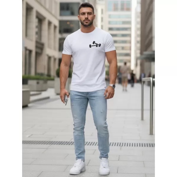  Muška majica kratkih rukava DSTREET NX5086R BIJELA 