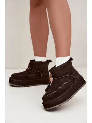 Ženske cipele BIG STAR SHOES UU274678 SMEĐA/BEŽ