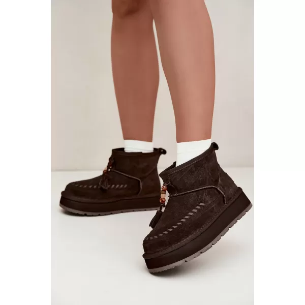  Ženske cipele BIG STAR SHOES UU274678 SMEĐA/BEŽ 