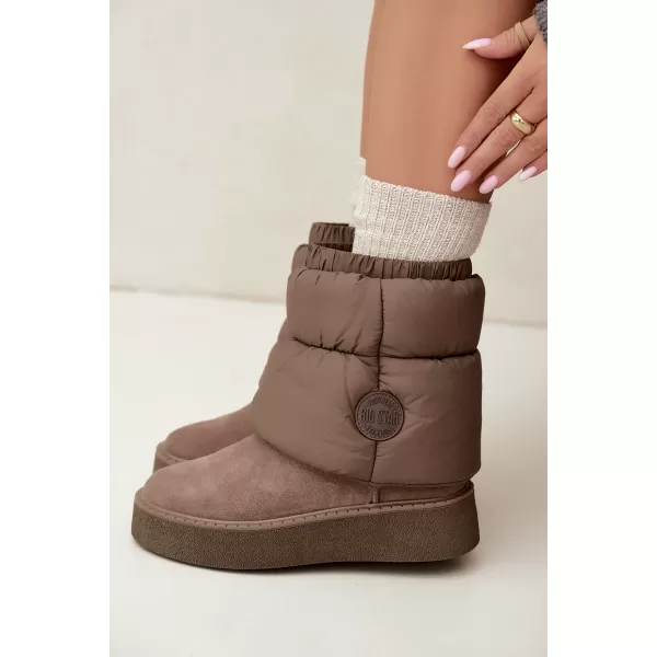  Ženski snjegovići BIG STAR SHOES UU274732 TAMNO BEŽ 