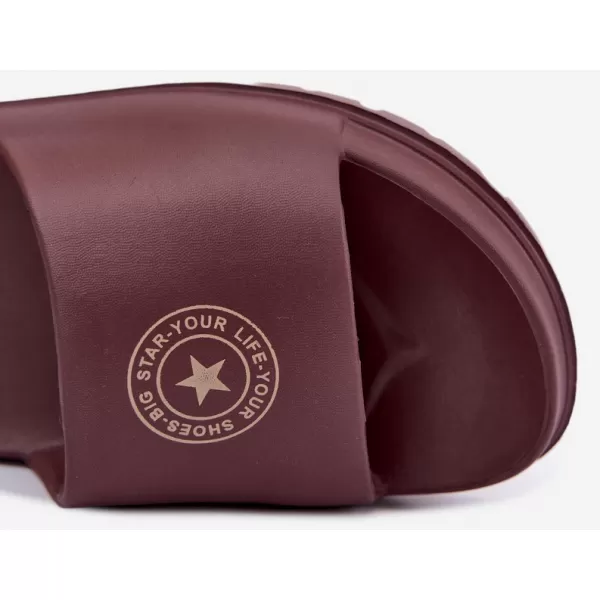  Ženske papuče BIG STAR SHOES UU274075 NIJANSE SMEĐE I BEŽ 