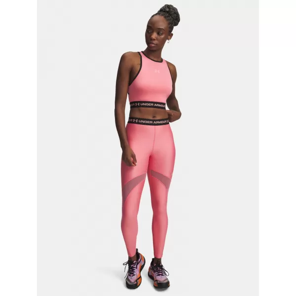  Ženske tajice UNDER ARMOUR HEATGEAR MESH LEGGING 6010009-600 RUŽIČASTA 