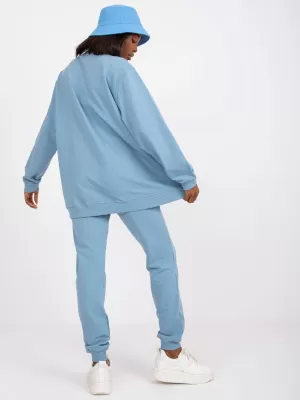 Ženski sweatshirt BASIC FEEL GOOD AP-BL-A-R001 SVIJETLOPLAVA