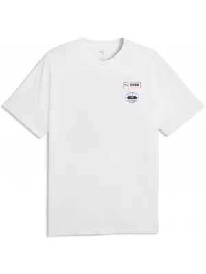 Muška majica kratkih rukava PUMA GRAPHICS RELAXED STACKED TEE 69436802 PUMA BIJELA