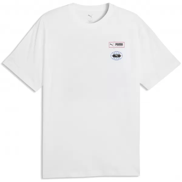 Muška majica kratkih rukava PUMA GRAPHICS RELAXED STACKED TEE 69436802 PUMA BIJELA 