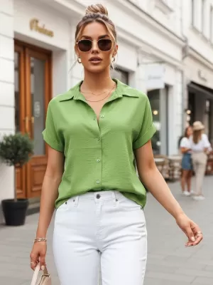 Ženska košulja DSTREET DY0290 ZELENA