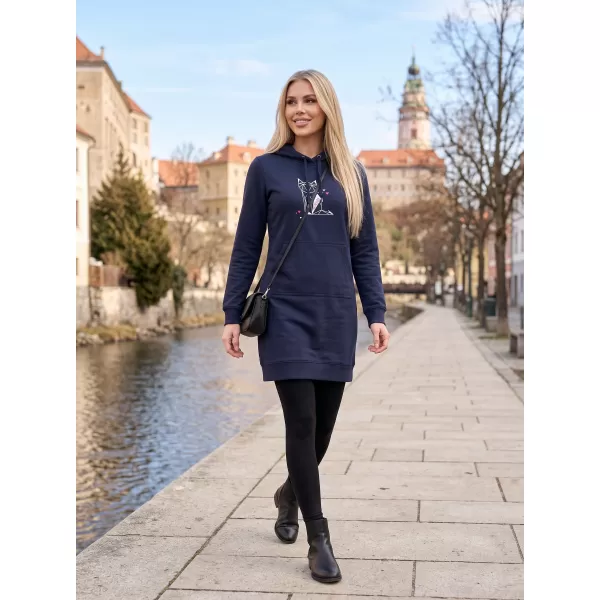  Ženska produžena majica ALTISPORT ALW091419 TAMNOPLAVA 