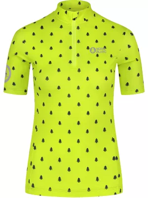 Ženski biciklistički dres NORDBLANC TREES NBSLF8085 ZELENA
